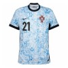 Officiële Voetbalshirt Portugal Diogo J. 21 Uit EK 2024 - Heren